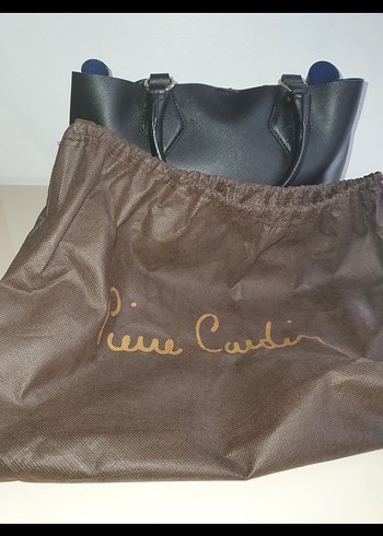 Klasik Siyah Deri Kadın Çanta perre kardin - Görsel 5