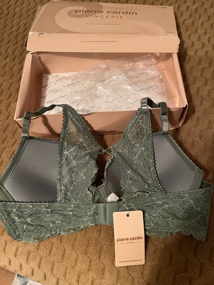 Pierre Cardin Bohem Gri Dantelli Sütyen - Görsel 3