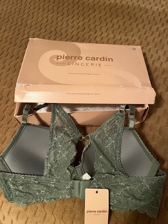 Pierre Cardin Bohem Gri Dantelli Sütyen - Görsel 2