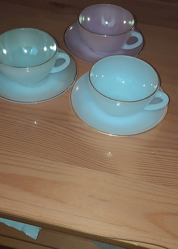 Acropal Fransız Opalin Fincan Vintage