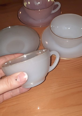 Acropal Fransız Opalin Fincan Vintage