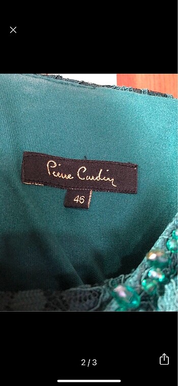 Pierre Cardin Pierre cardin yeşil tüllü elbise