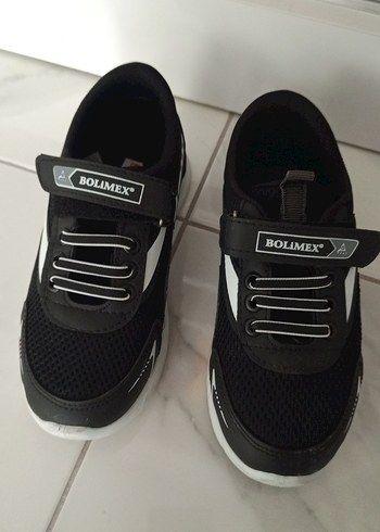 Diğer Erkek Çocuk Siyah Spor Ayakkabı Velcro