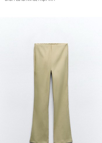 Zara Bej Midi Drapeli Kolsuz Bluz