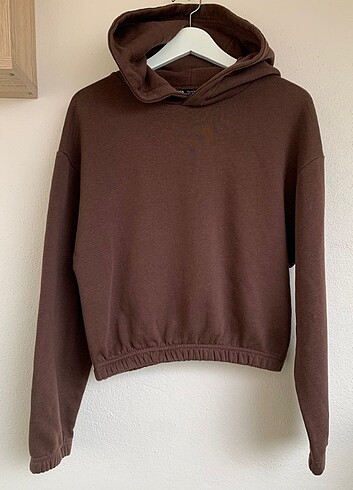 m Beden kahverengi Renk Zara sweatshirt