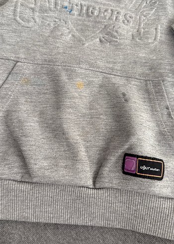 Uğur okulları Gri Kapüşonlu Kız Sweatshirt - Görsel 3