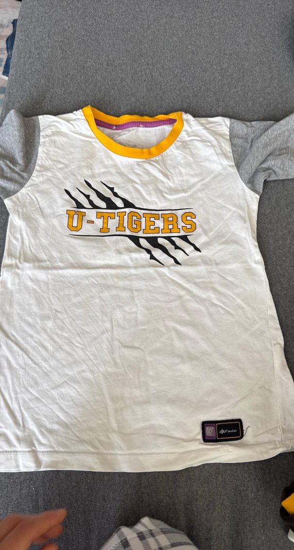 Uğur okulları Baskılı Beyaz Gri Çocuk Atlet - Görsel 3