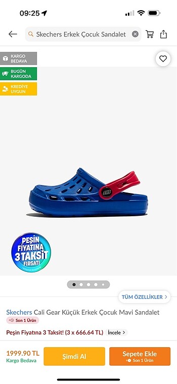 Skechers erkek çocuk sandalet - Görsel 7