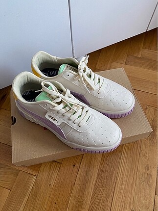 Puma Cali Lila Bej Puma Spor Ayakkabı %20 İndirimli - Gardrops