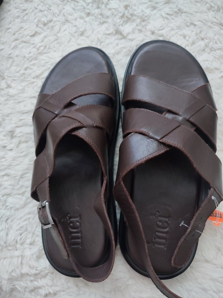 Erkek Kahverengi hakiki Deri inci marka - Görsel 2