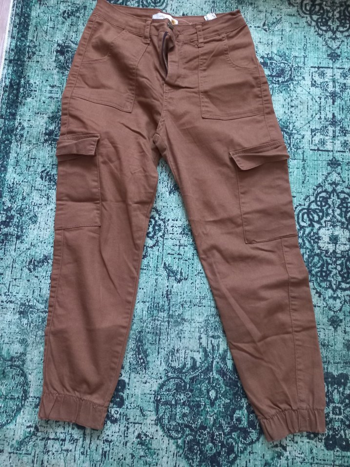 Kadın Kahverengi spor pantolon - Görsel 2