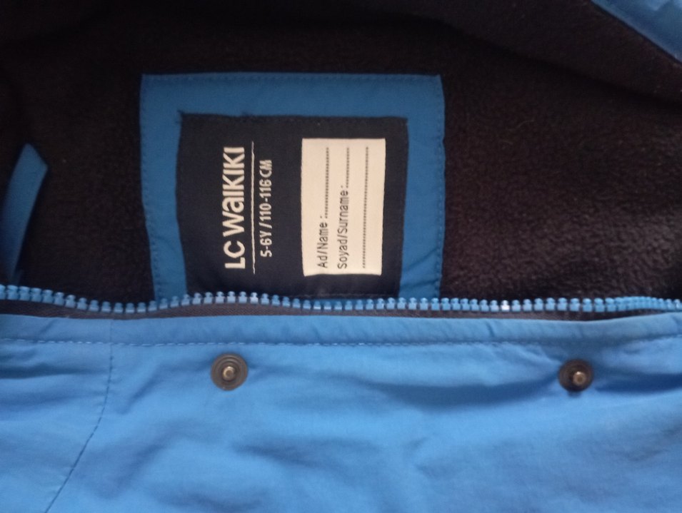 Düğmeli Erkek Çocuk Mavi Street Wear Ceket - Görsel 3