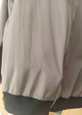 m Beden gri Renk Gri Fermuarlı Kadın Ceket