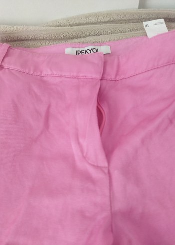 38 Beden pembe Renk IPEKYOL Pembe Fermuarlı Kadın Pantolon