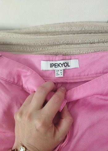 IPEKYOL Pembe Fermuarlı Kadın Pantolon