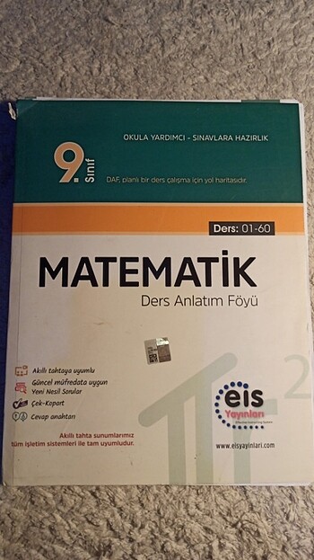 9. sinif matematik eis yayinlari ders anlatim foyu