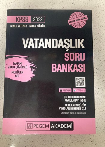 KPSS Vatandaşlık Soru Bankası Pegem akademi