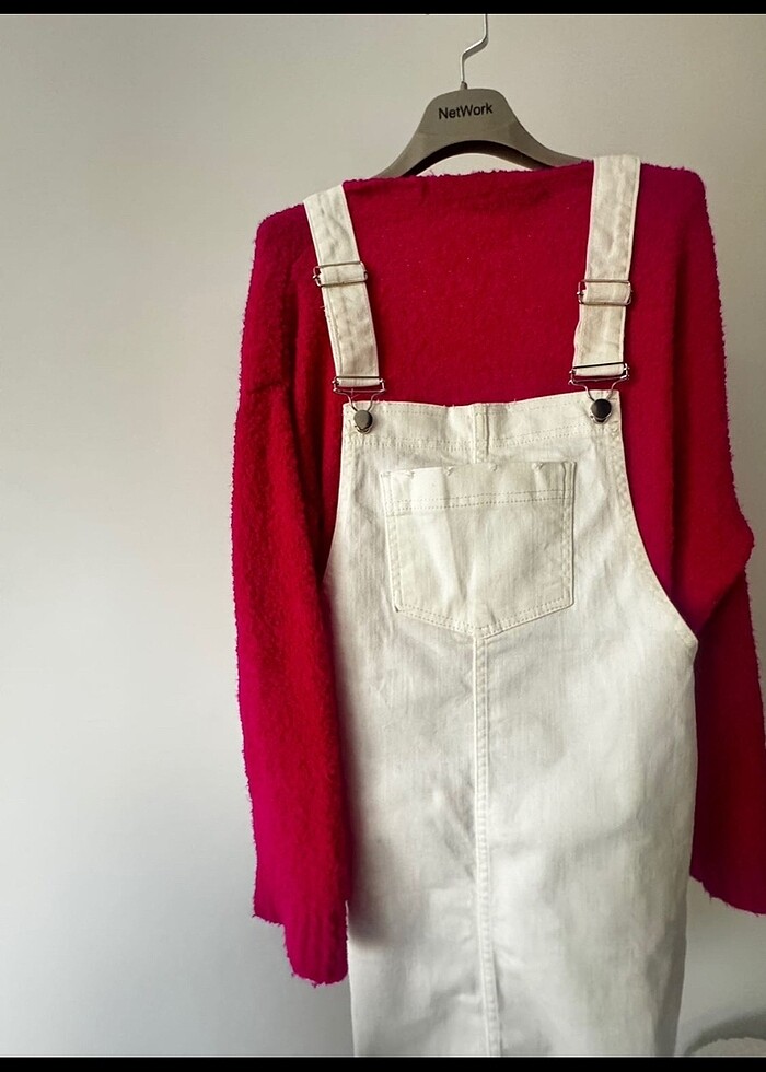 Salopet Kot elbise - Görsel 4