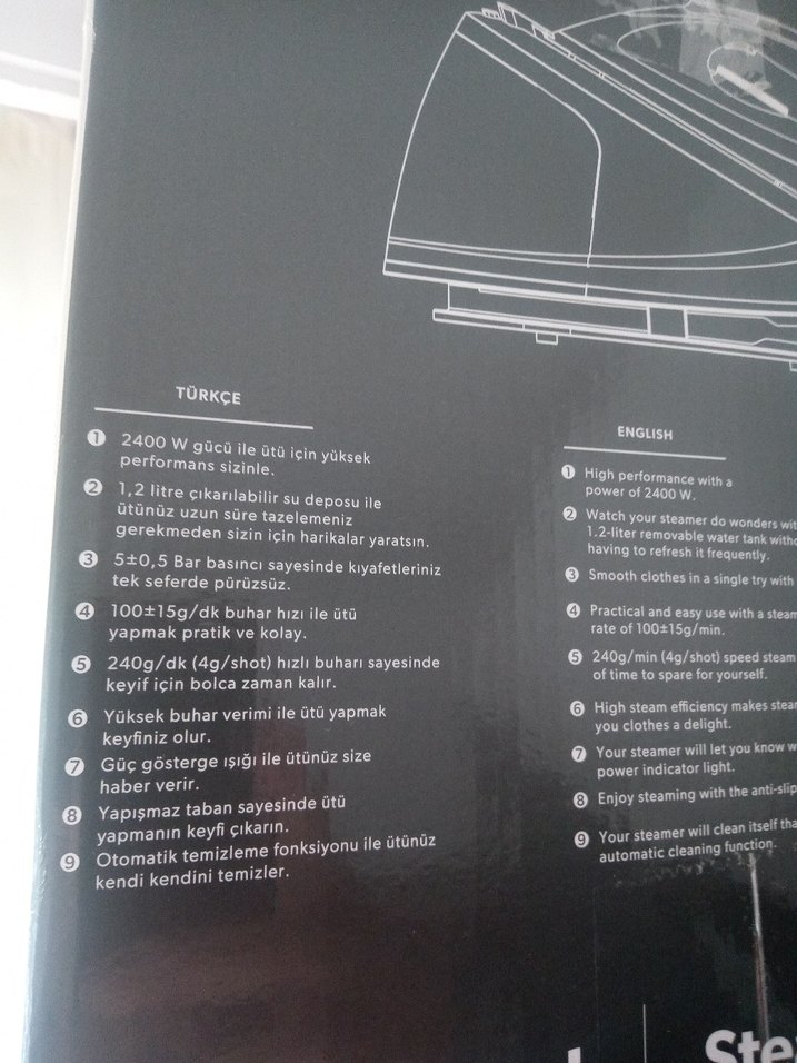 Homend Beyaz Siyah Ütü - Görsel 5