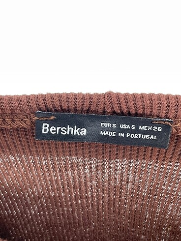 s Beden kahverengi Renk Bershka Bluz %70 İndirimli.