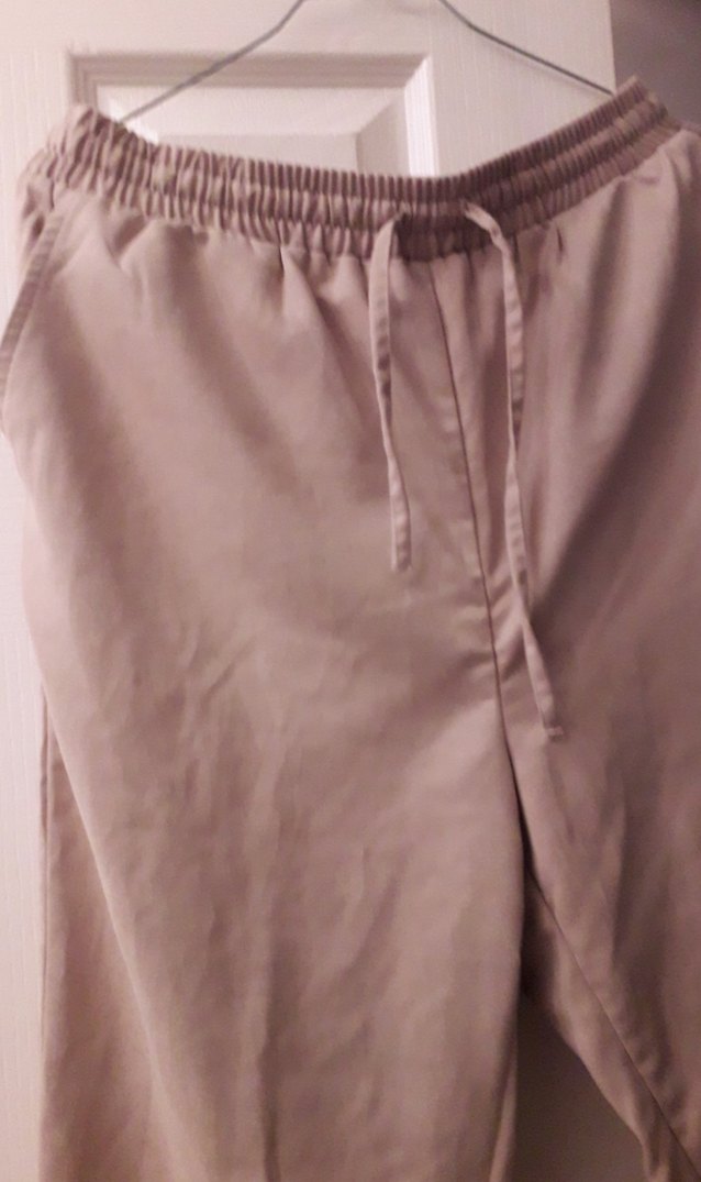 Bej rengi salaş bayan uzun pantalon - Görsel 2