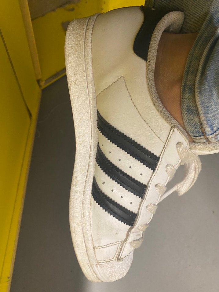 Orijinal Adidas süperstar  beyaz bağcıklı günlük ayakkabı - Görsel 4