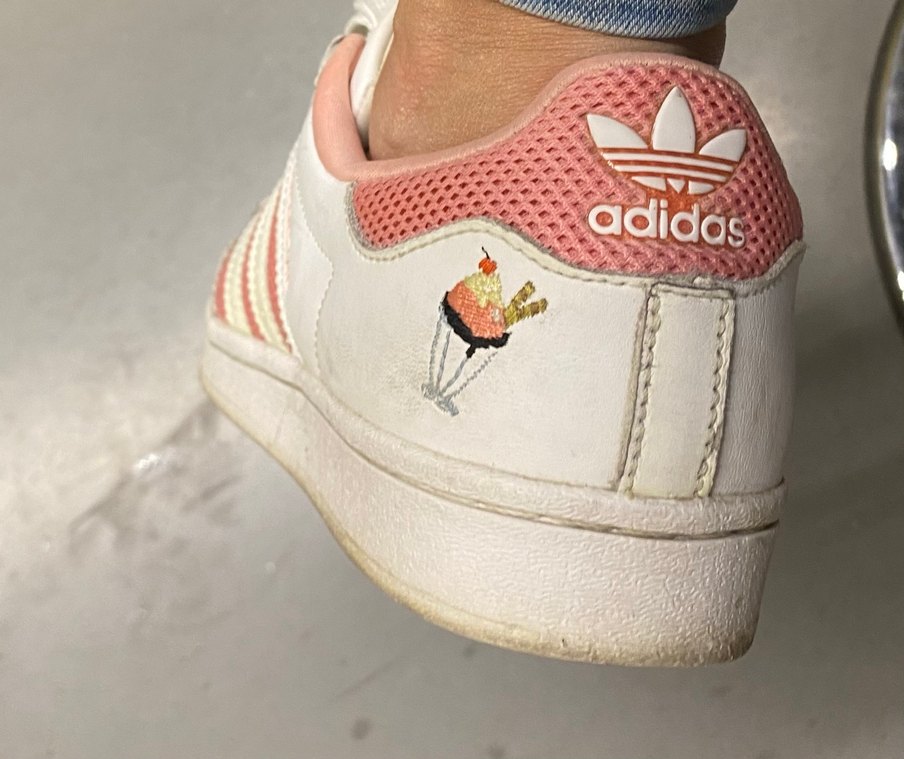 Orjinal Adidas süperstar Beyaz Bağcıklı Kadın Sneakers - Görsel 4