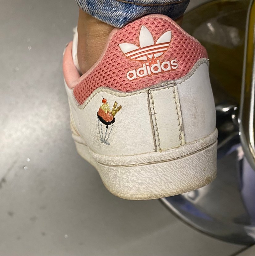 Orjinal Adidas süperstar Beyaz Bağcıklı Kadın Sneakers - Görsel 3
