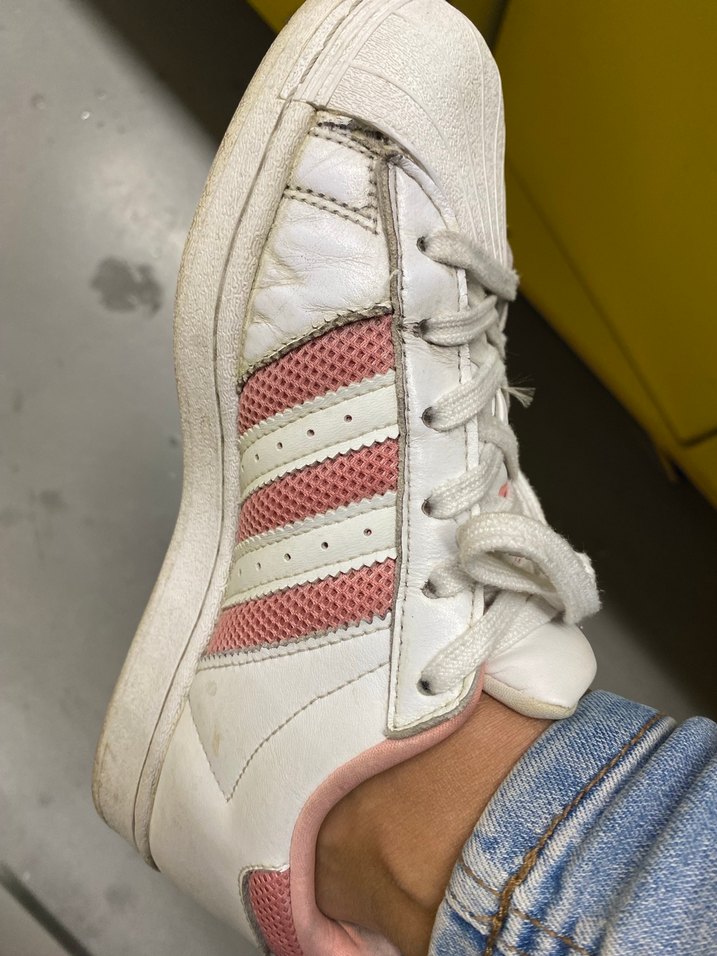 Orjinal Adidas süperstar Beyaz Bağcıklı Kadın Sneakers - Görsel 5