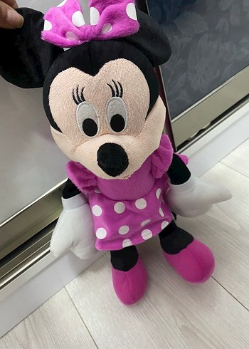 Pembe Minnie Mouse Peluş Oyuncak - Görsel 5