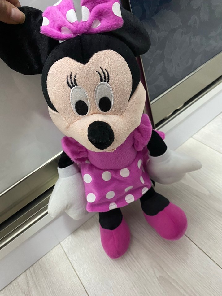 Pembe Minnie Mouse Peluş Oyuncak - Görsel 5