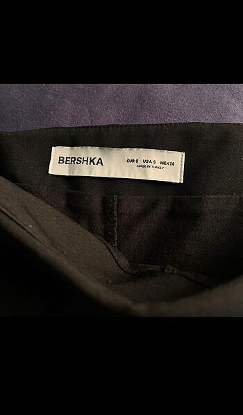 s Beden siyah Renk Bershka şort etek