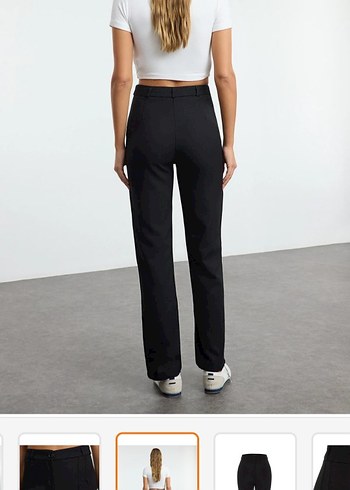 Siyah Kadın Kumaş Pantolon - Görsel 5