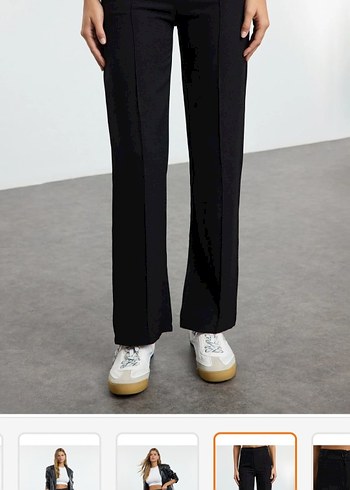 Siyah Kadın Kumaş Pantolon - Görsel 3