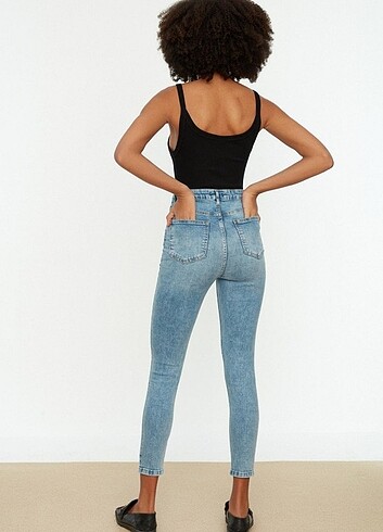 Trendyol & Milla Mavi yüksek bel skinny jeans