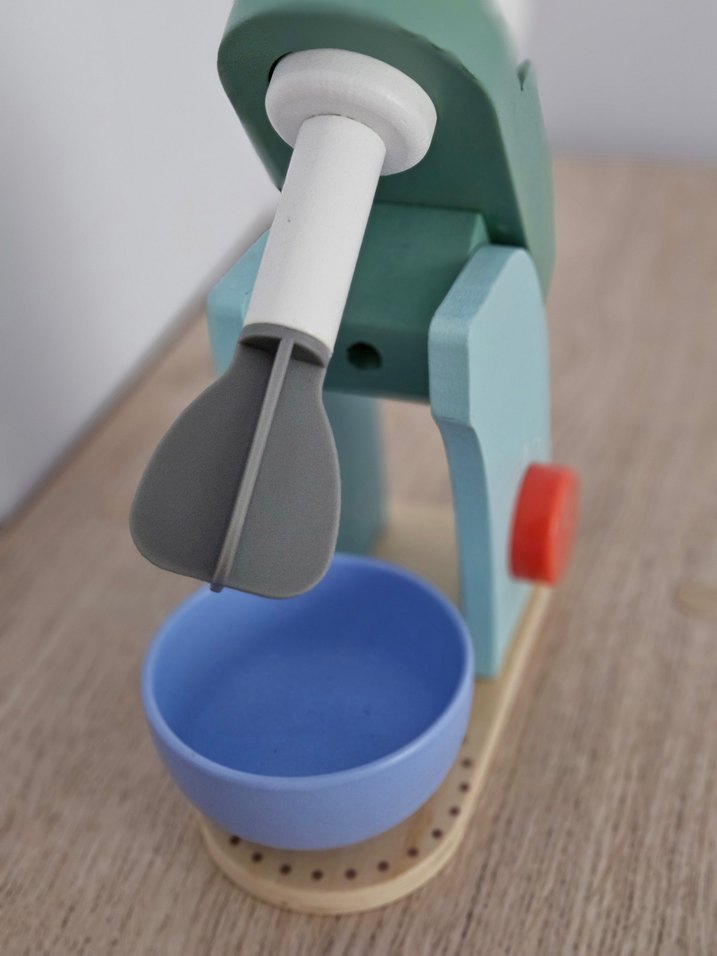 Ahşap Oyuncak Pastel Renkli Mutfak Mikseri - Görsel 3