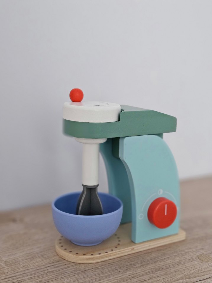 Ahşap Oyuncak Pastel Renkli Mikser - Mutfak Gereçleri - Görsel 4
