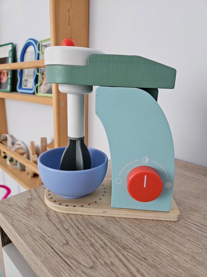 Ahşap Oyuncak Pastel Renkli Mikser - Mutfak Gereçleri - Görsel 2