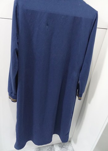 Nakışlı Mavi Fermuarlı Kadın Ceket - Görsel 3