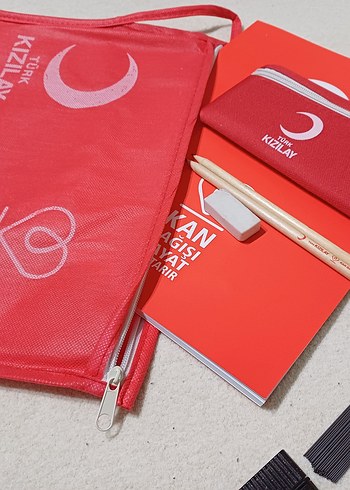 Kırmızı Türk Kızılayı Defter Seti
