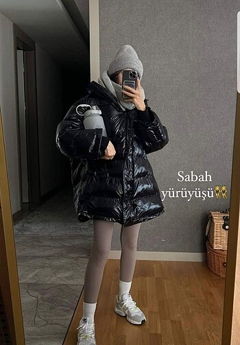 Zara Zara Parlak Siyah Sisme Mont