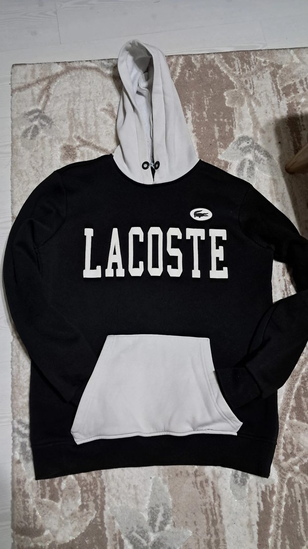 Lacoste Siyah Kapüşonlu Sweatshirt - Görsel 4