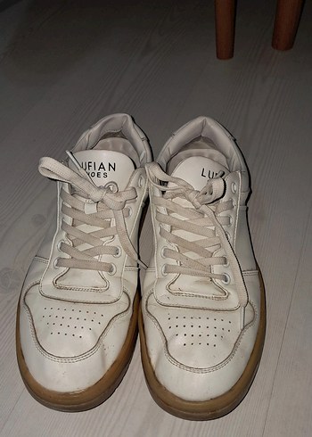 erkek Beyaz Bağcıklı Günlük Spor Ayakkabı - Görsel 6