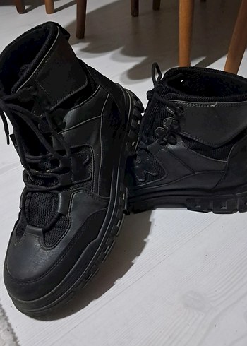 Siyah Kamuflaj Desenli Bağcıklı Outdoor Erkek Bot - Görsel 4