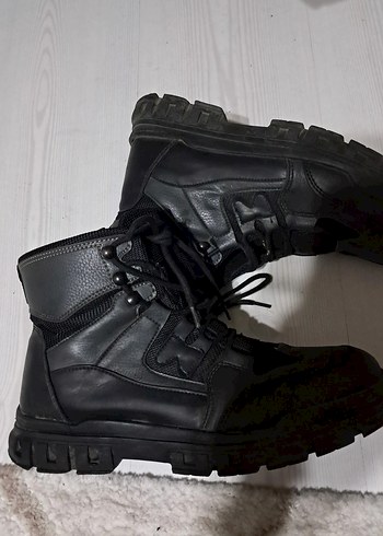 Siyah Kamuflaj Desenli Bağcıklı Outdoor Erkek Bot - Görsel 2