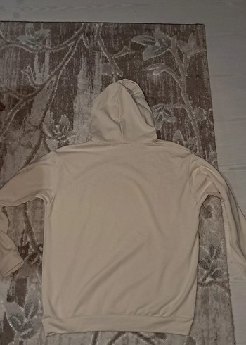 Gri Kapüşonlu Kadın Sweatshirt - Görsel 3