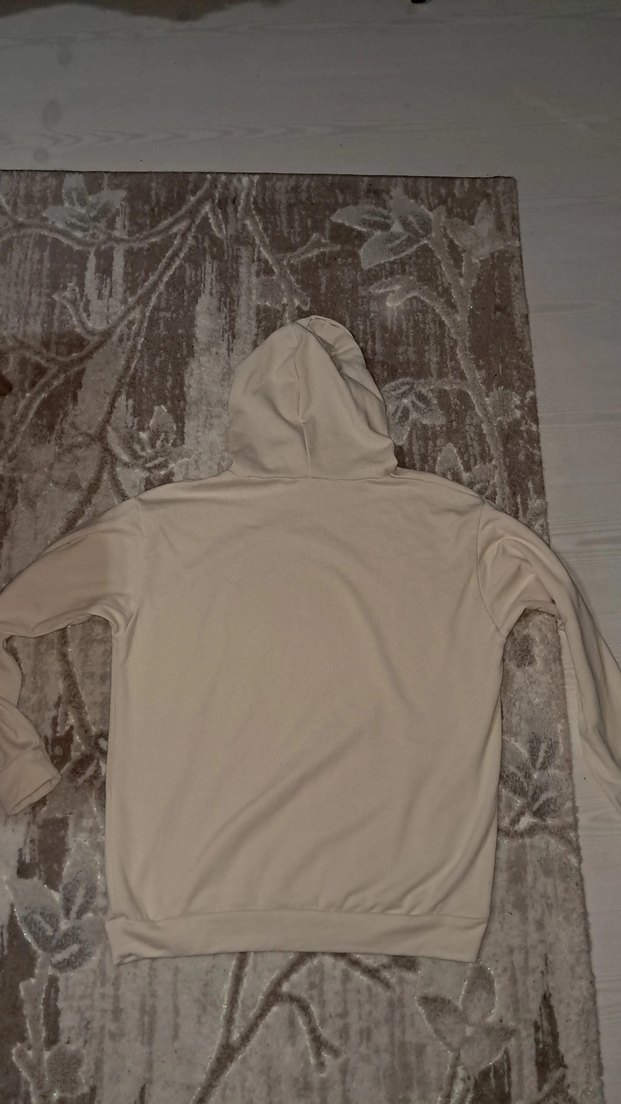 Gri Kapüşonlu Kadın Sweatshirt - Görsel 4