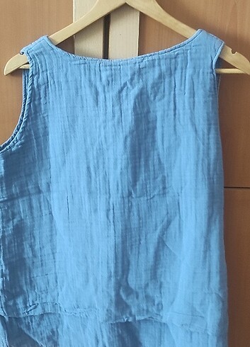 s Beden mavi Renk Müslim bluz