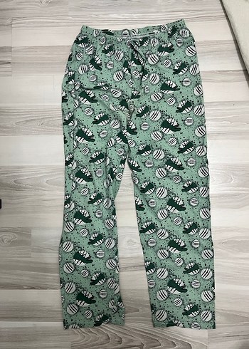Yeşil Baskılı Kadın Pijama Altı - Görsel 2