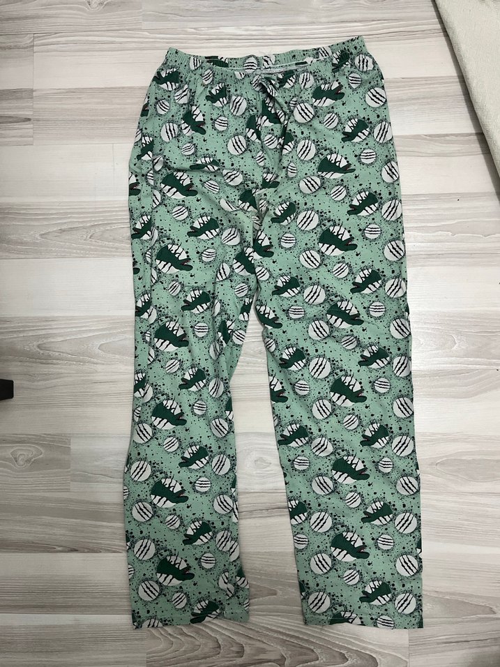 Yeşil Baskılı Kadın Pijama Altı - Görsel 2
